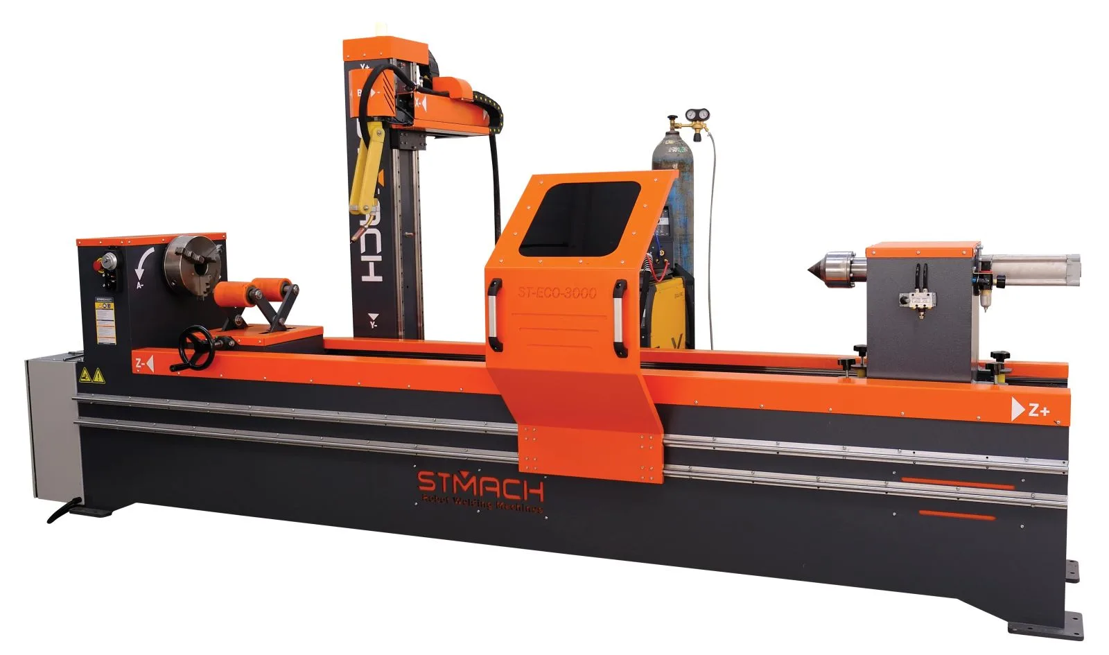 5 Eksen Kaynak Robotu ve Hidrolik Silindir Otomatik Kaynak Makinesi